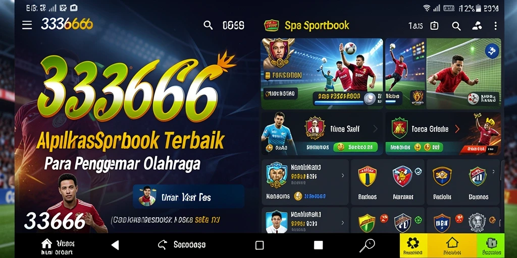 Tampilan gameplay aplikasi Sportsbook 333666 dengan statistik dan odds menarik.