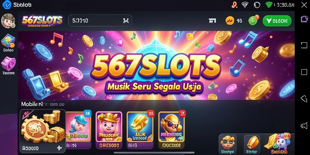 Screenshot gameplay 567SLOTS menampilkan pengalaman musik yang menyenangkan.