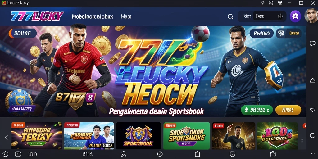 Tampilan antarmuka aplikasi 777LUCKY yang menarik dan user-friendly.