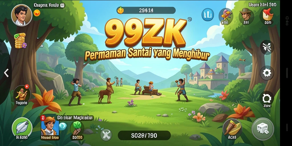 Tampilan gameplay menarik dari 99ZK yang santai dan menghibur.