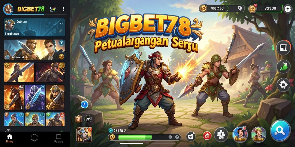 Tangkapan layar gameplay BIGBET78 yang menampilkan petualangan epik.