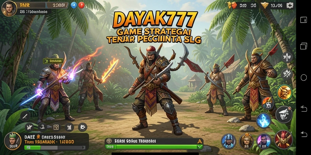 Screenshot gameplay DAYAK777 dengan tampilan strategi yang mendalam.