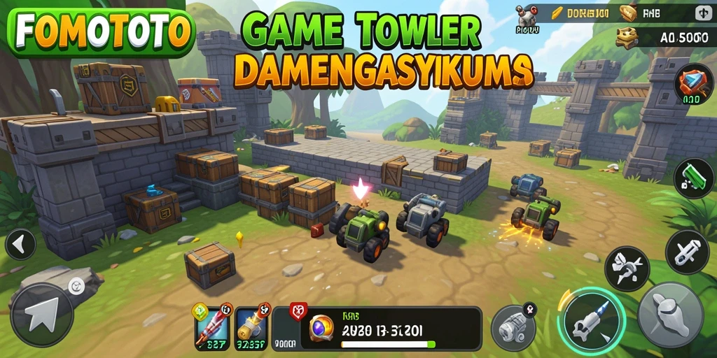 Tampilan gameplay FOMOTOTO yang menarik dan menegangkan.