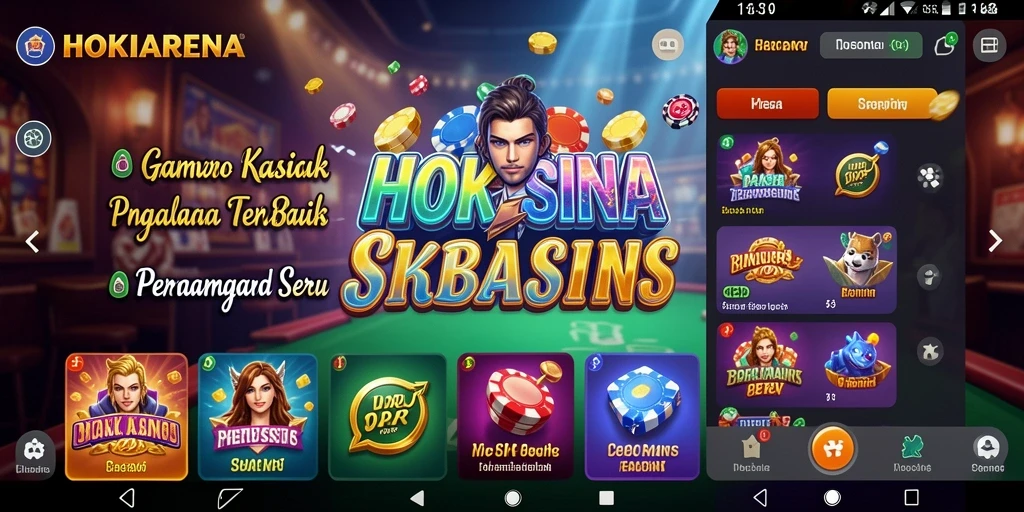 Tampilan menarik dan gameplay seru di HOKIARENA.