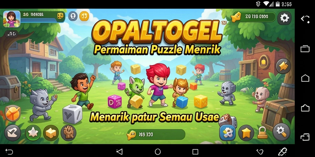 Tampilan gameplay OPALTOGEL yang seru dan menantang di dalam permainan Puzzle.