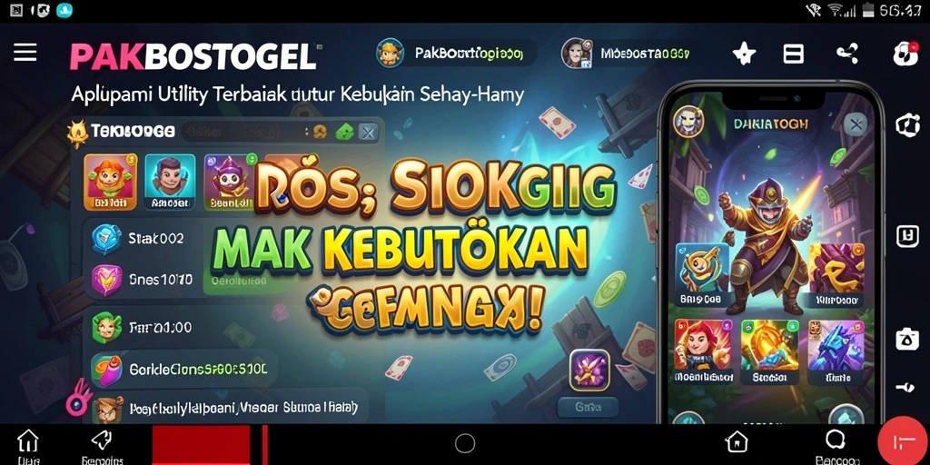 Tampilan antarmuka PAKBOSTOGEL yang bersih dan fungsional.