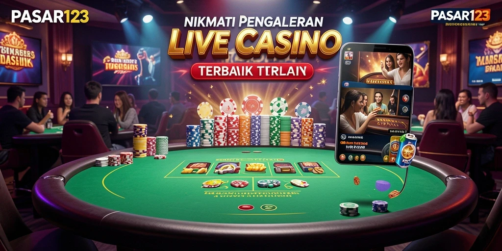 Tampilan gameplay Live Casino yang mendebarkan dengan dealer profesional.