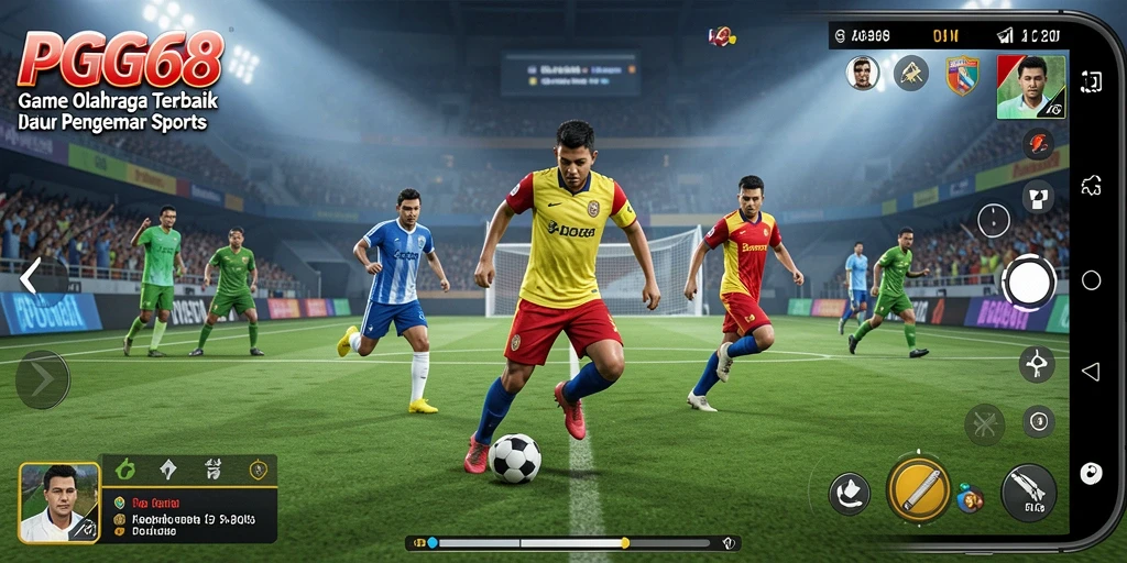 Tampilan gameplay PGG68 dengan aksi seru dan dinamis.