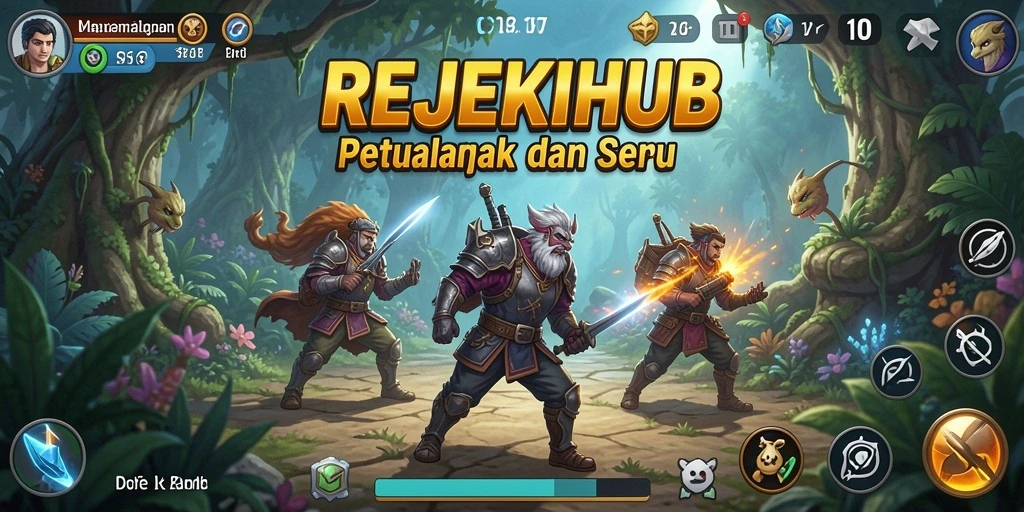 Tampilan gameplay seru REJEKIHUB di dunia petualangan.