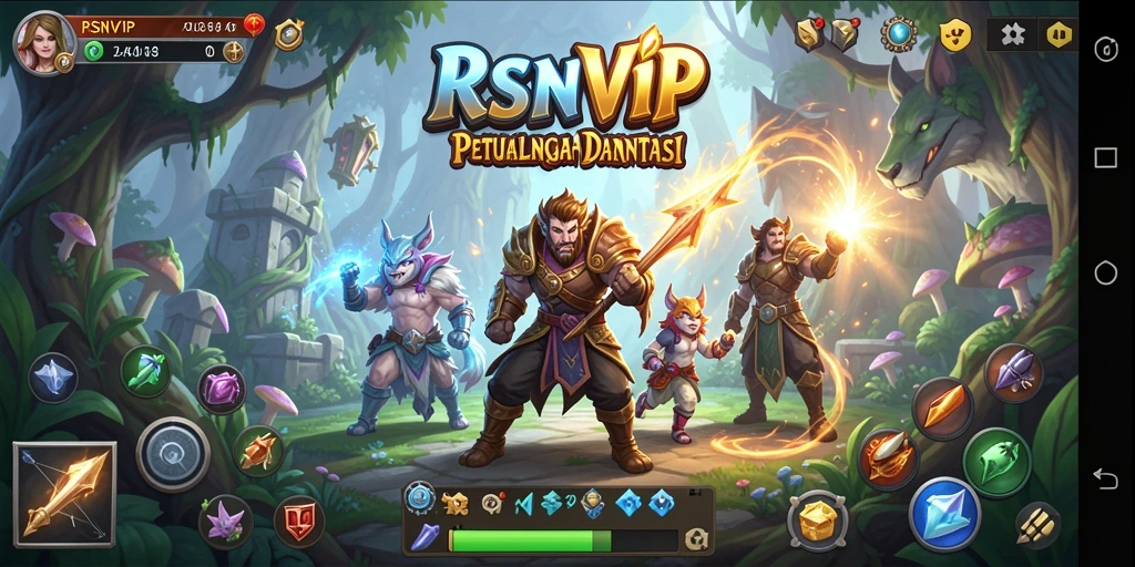 Tampilan menarik dari gameplay RSNVIP yang memukau.