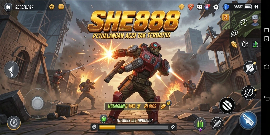 Tangkapan layar gameplay SHE888 yang penuh aksi dan tantangan.