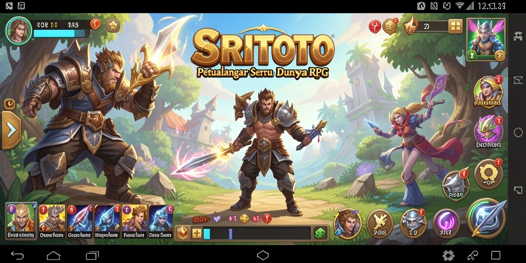 Tampilan gameplay RPG yang seru dan menarik dari SRITOTO.