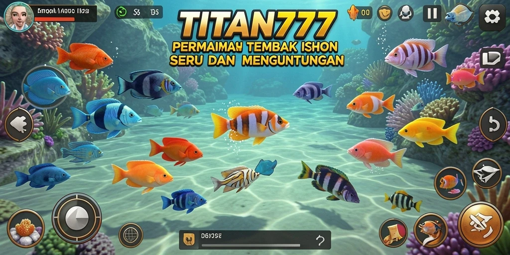 Tampilan gameplay Tembak Ikan yang menarik dan menggembirakan.
