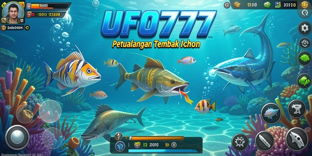 Tampilan gameplay seru menembak ikan di UFO777.